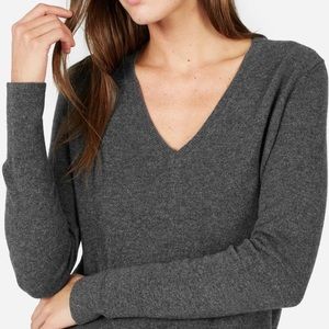 Everlane V-Neck Gray Sweater